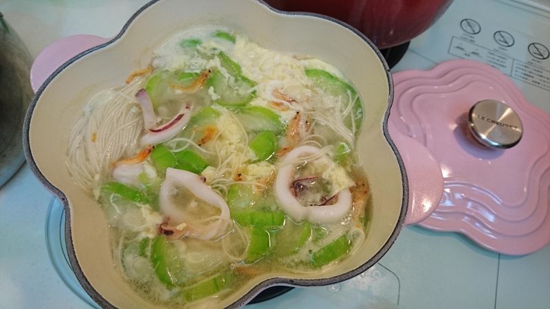 透抽絲瓜麵線