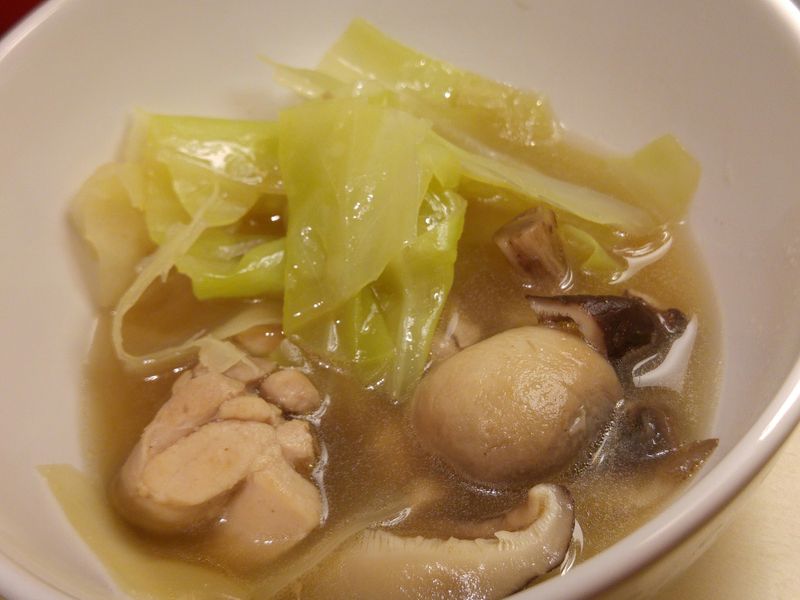 麻油酒菇菇雞湯