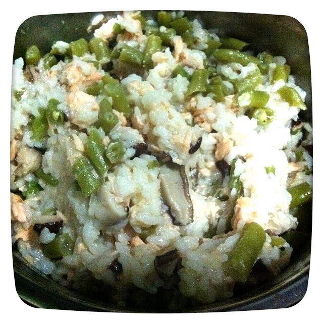 ▼【電鍋人生】鮭魚奶油蔬菜飯