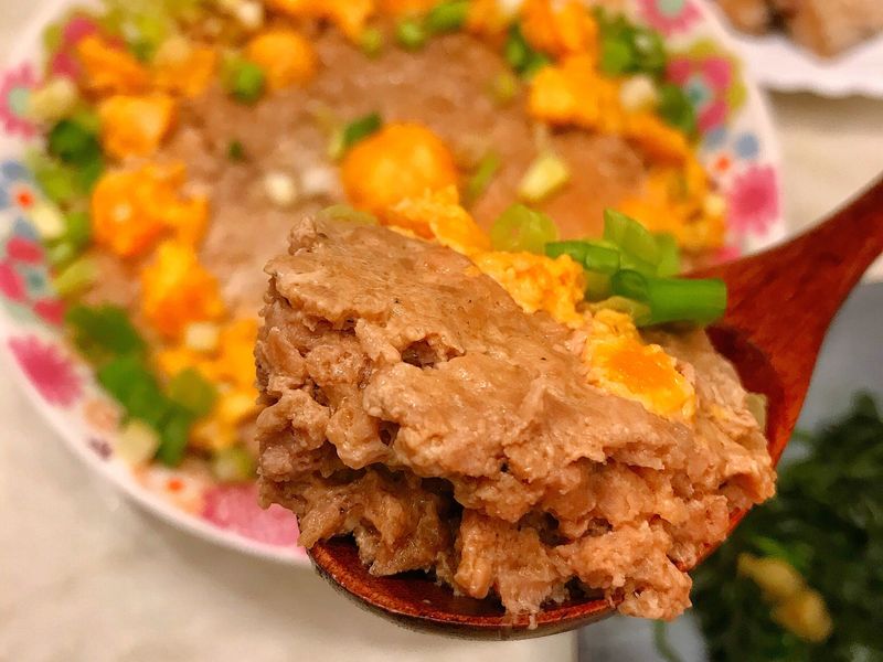 愛柴~鹹蛋蒸肉餅