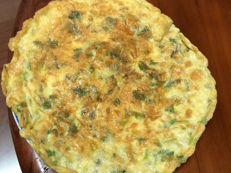 芹菜葉煎蛋