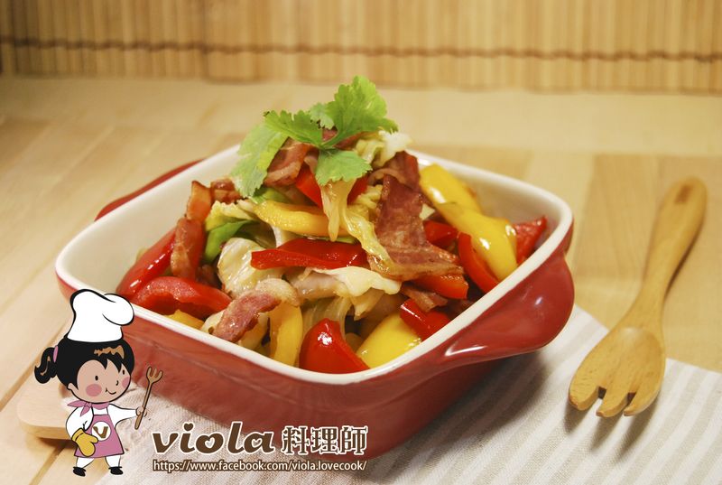 培根蔬菜炒
