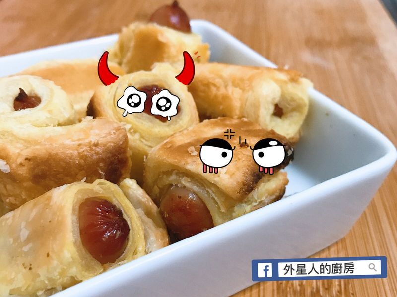 酥皮蒜味香腸一口一口情不自禁