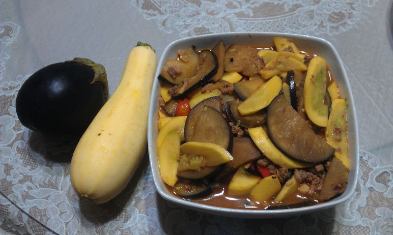 炒泰式圓茄櫛瓜