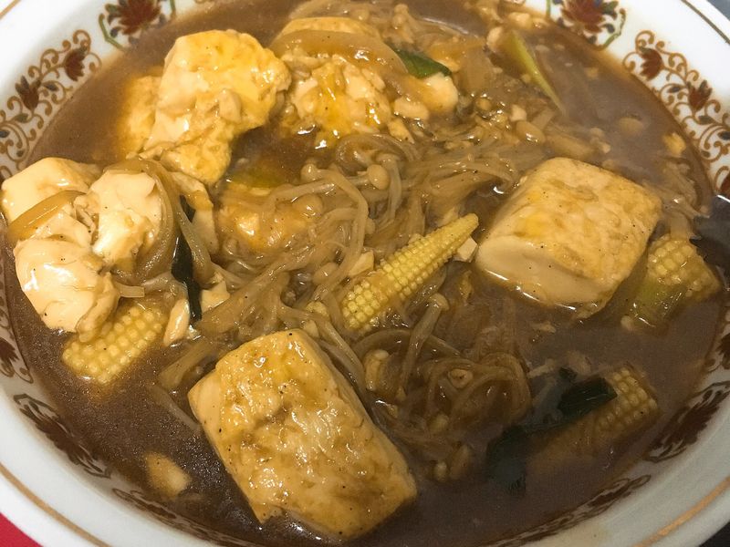 金針菇燒豆腐