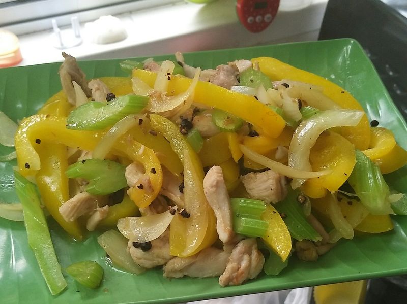 简单鸡柳黑胡椒