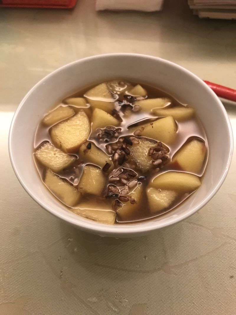 黑糖酒釀蘋果湯