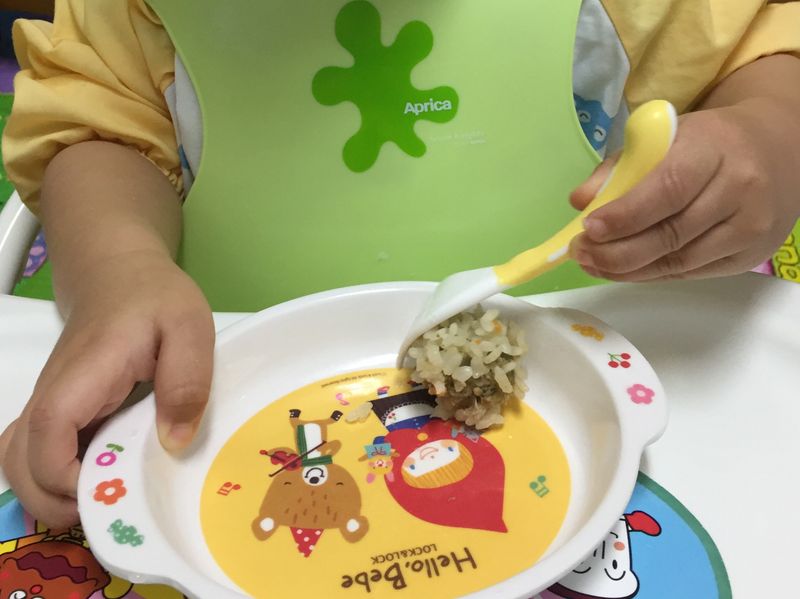 小皇冠的寶寶餐-白米珍珠丸子