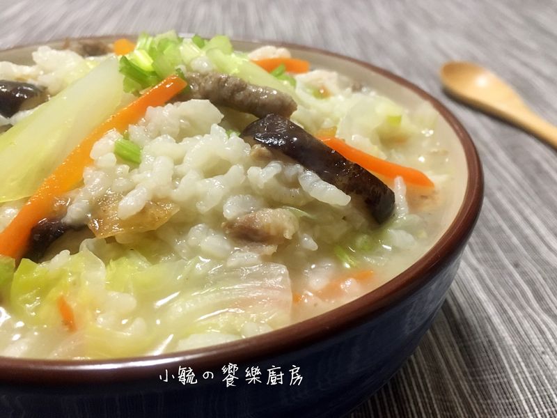 香菇高麗菜鹹粥