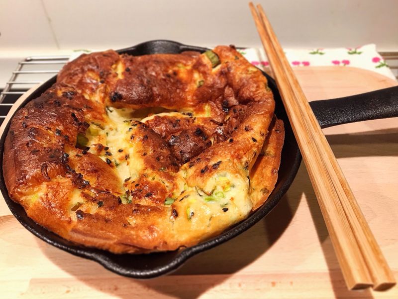 中式蔥花蛋烘酥餅(免揉麵)