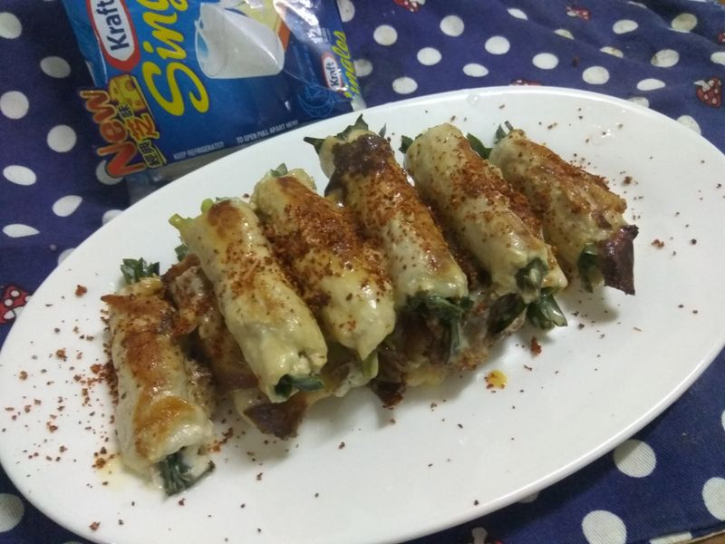 十分鐘上菜─香煎韭香起司肉捲