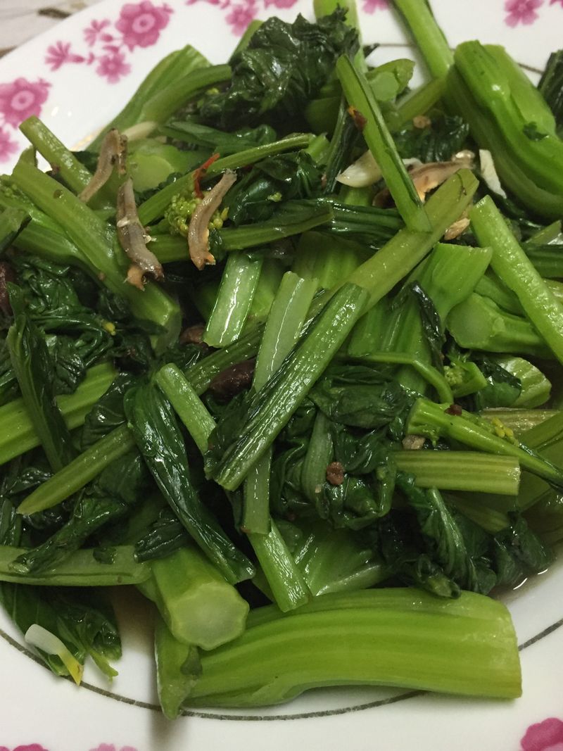 豆豉小魚油菜