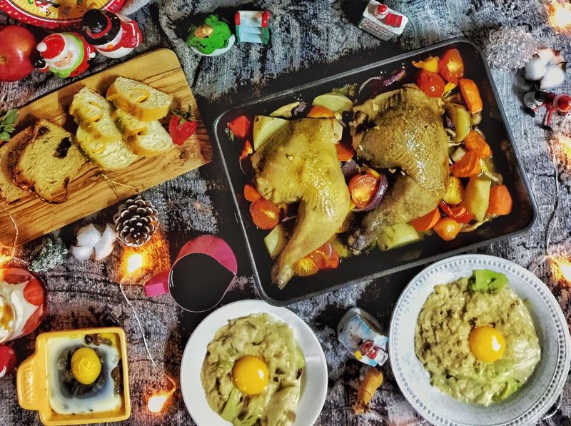 人妻料理~聖誕節烤雞腿