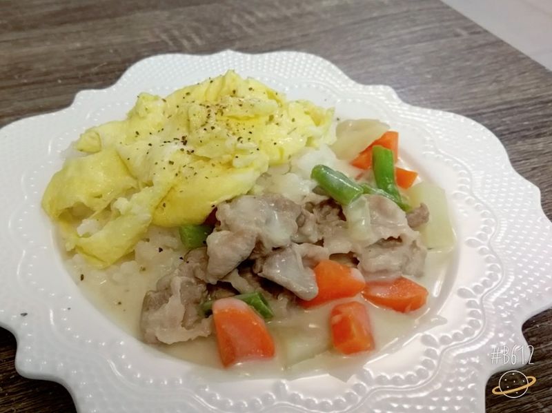 白醬豬肉飯