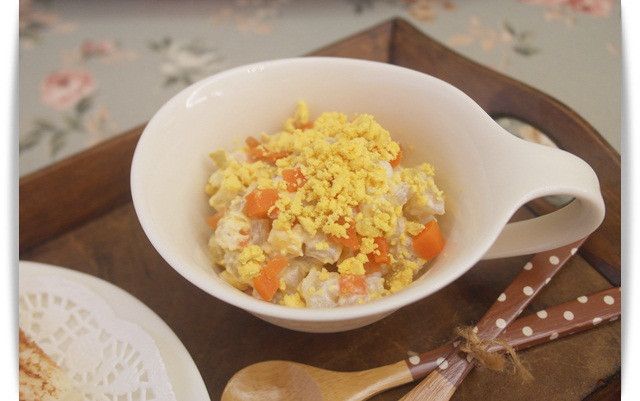 寳寶副食品「馬鈴薯優格沙拉」清爽滋味 ♪