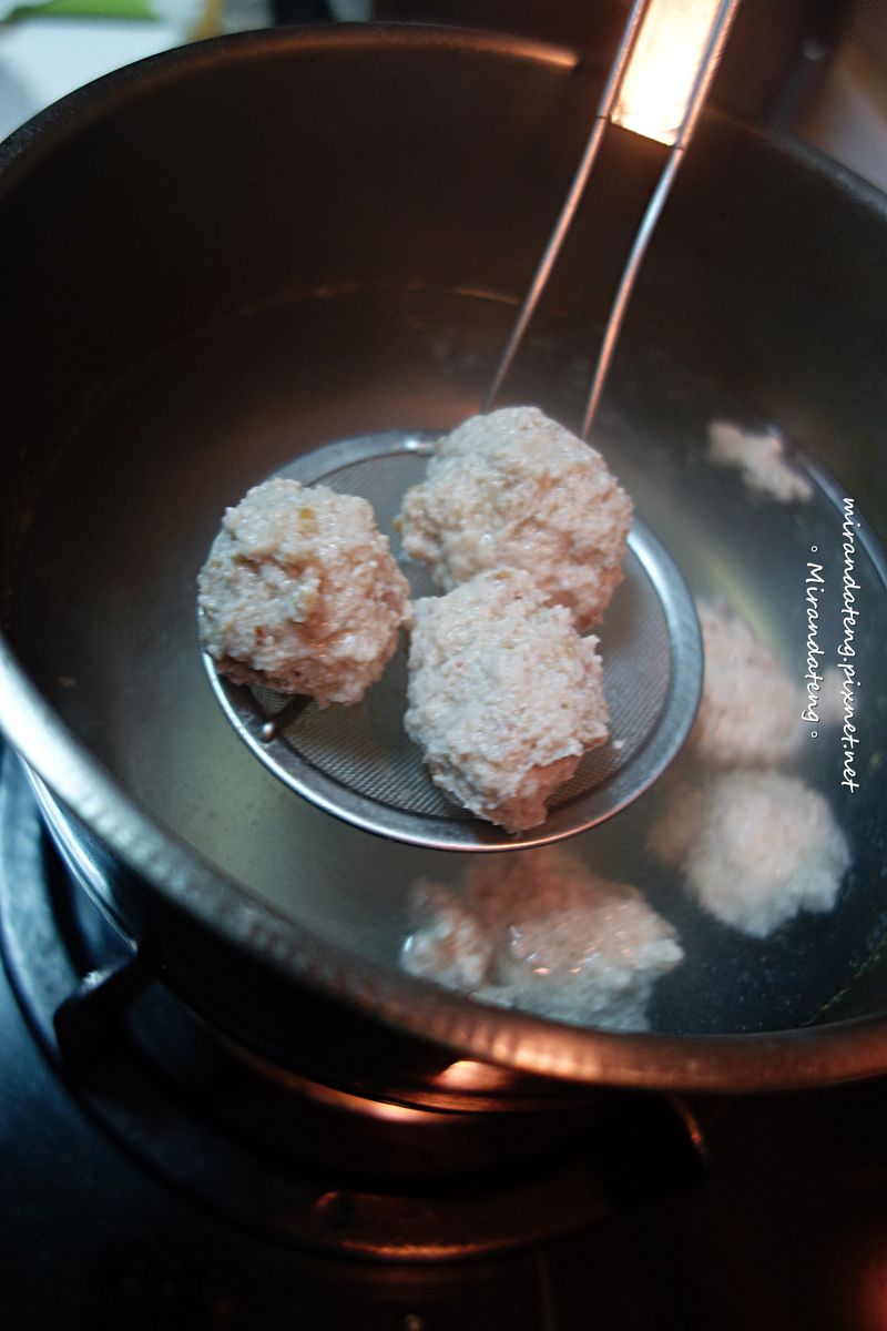 自製油蔥肉丸子(貢丸)