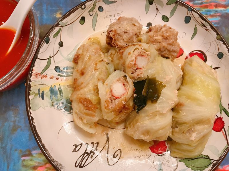 蟳味高麗菜捲- 大同電鍋