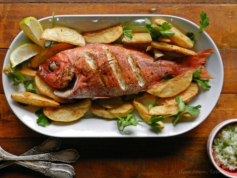 爐烤香料紅魚