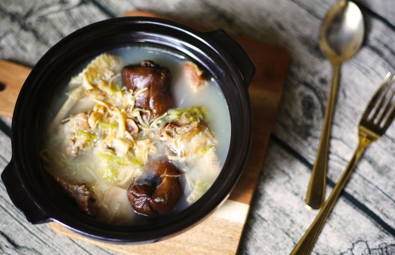金華火腿白菜干貝香菇雞湯