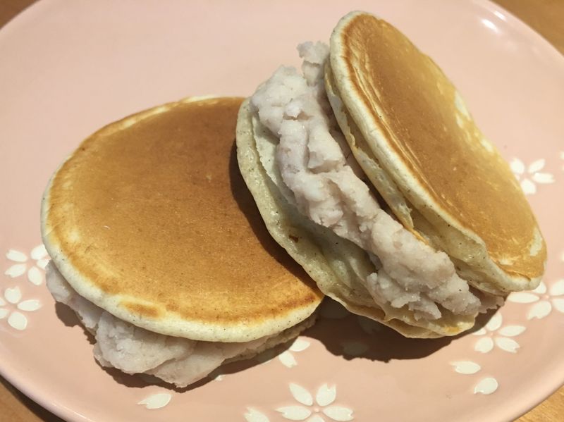 【寶寶食譜】芋泥銅鑼燒(無鬆餅粉泡打粉)