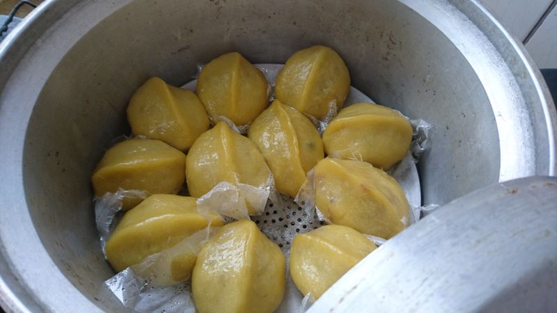 黃金地瓜菜包