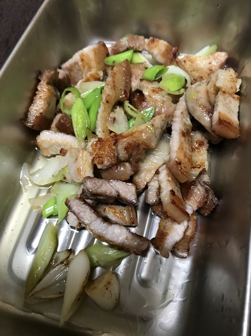 蒜苗鹹豬肉