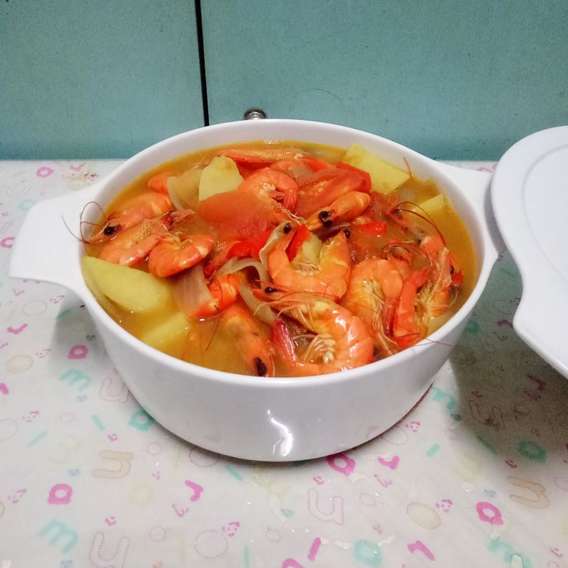 鲜虾咖喱锅