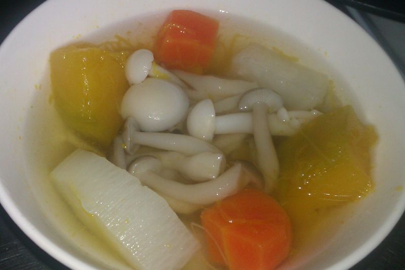 【好菇道菇idea】南瓜清燉蘿蔔菇菇湯