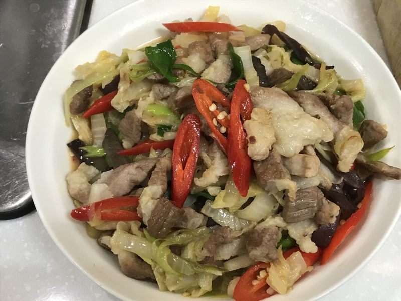 酸白菜炒肉絲