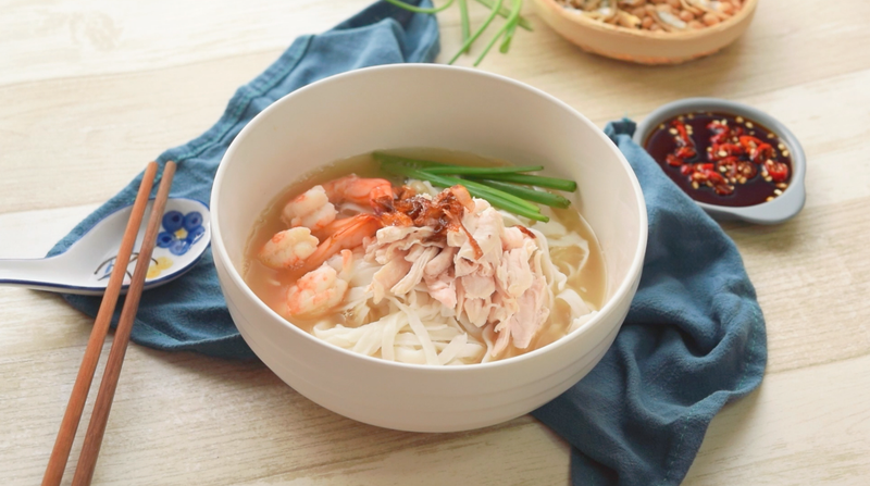 雞絲粿條湯 (影音食譜)