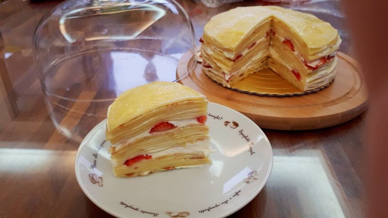 草莓千層蛋糕