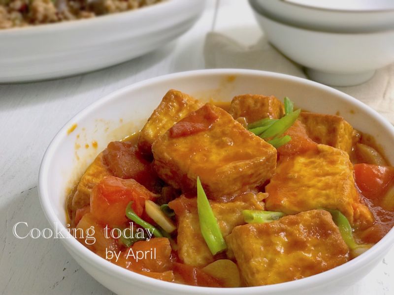 番茄燒豆腐 濃郁好下飯~