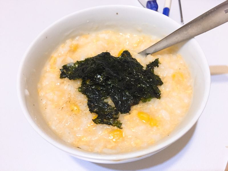 懶冬輕鬆煮❄️雞蛋玉米粥