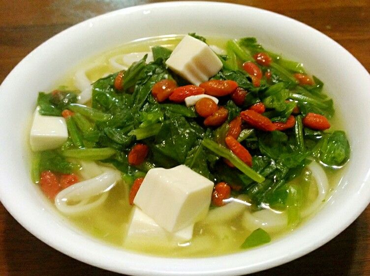 翡翠豆腐羹麵
