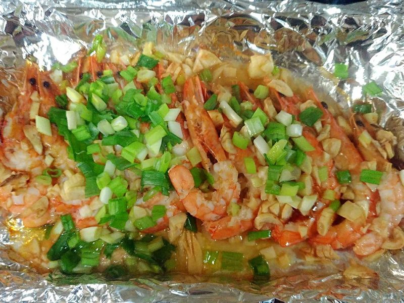 檸檬蒜奶油烤蝦