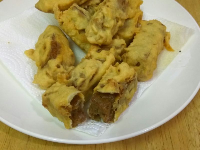 炸花豆年糕