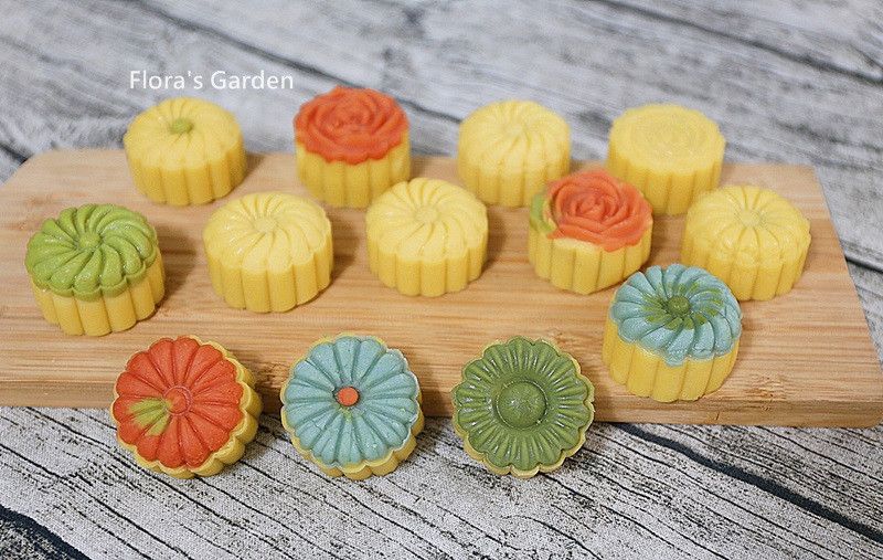 彩色綠豆糕