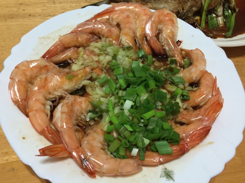 蒜蓉蒸蝦