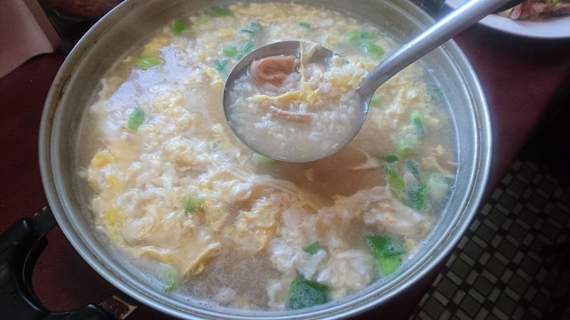 鮑魚雞蛋粥