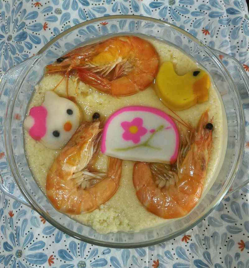 鮮蝦蒸蛋