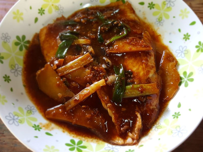 蒜香醬煮虱目魚