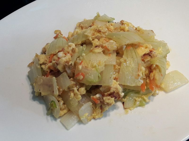 洋蔥胡蘿蔔炒蛋 家常便當菜 清粥小菜