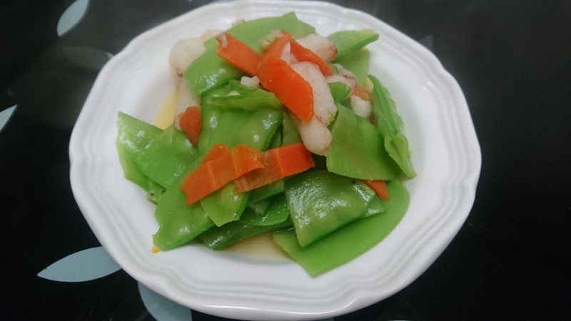 蟹肉炒荷蘭豆
