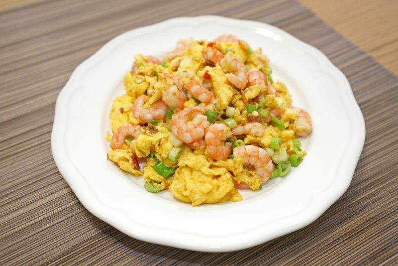 XO醬炒蝦仁與蛋/蝦仁炒蛋