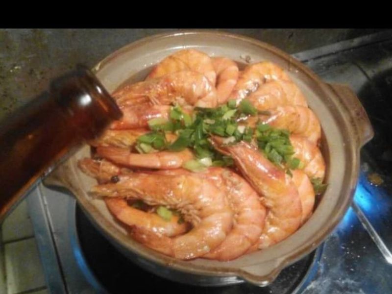鮮蝦粉絲煲