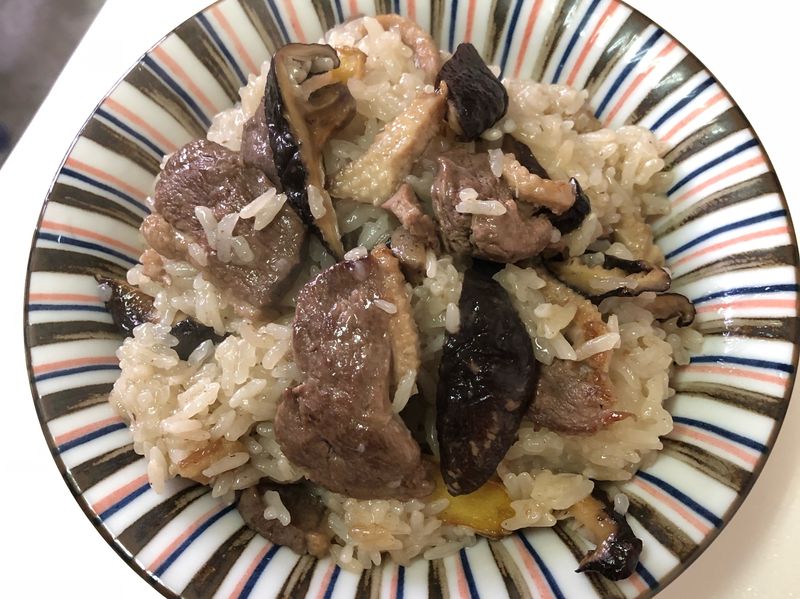 鴨肉油飯