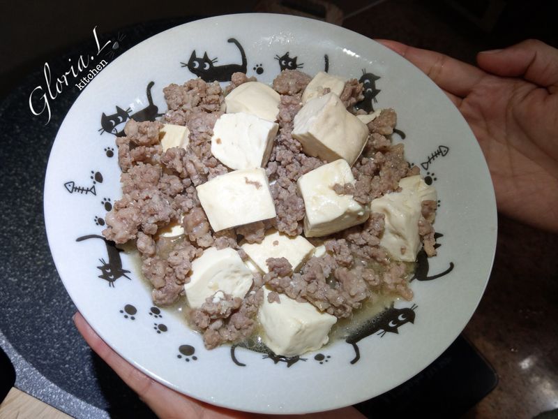 ·家常·清爽肉末燴煮豆腐