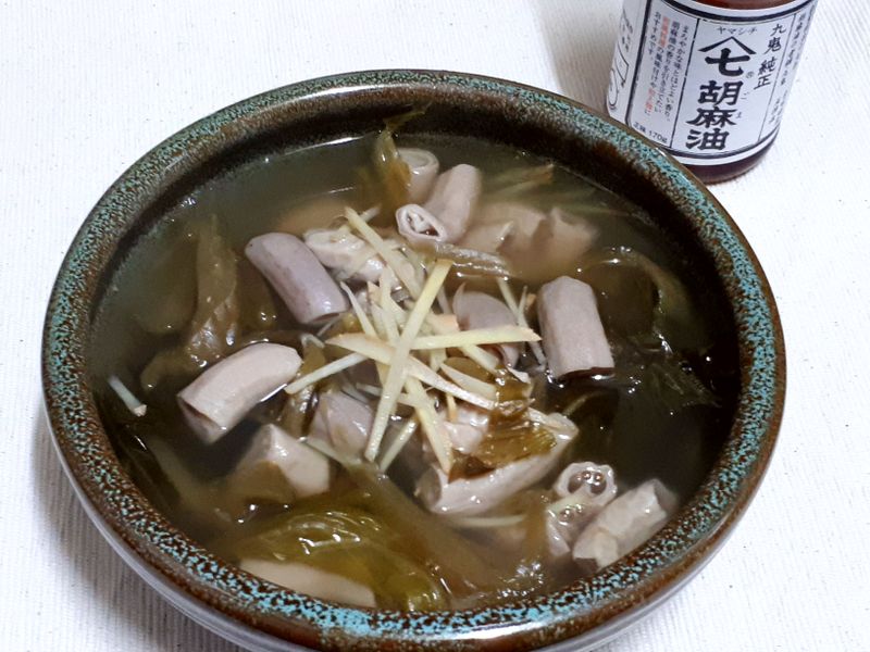 酸菜豬小腸湯