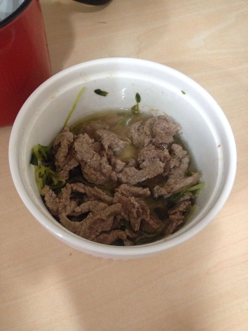 赤玉加味豆苗牛肉絲