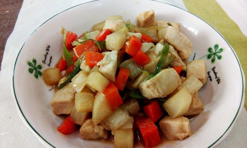 【健康美味】照燒紅白雞丁